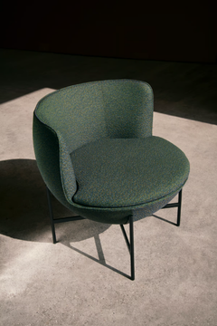 CALICE - Upholstered fabric easy chair by La Manufacture - view 3